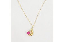 ルビーとダイヤモンドのネックレス