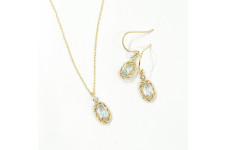 新作♡ブルートパーズネックレス＆ピアス