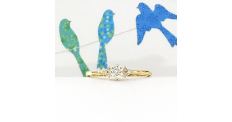 K18YG☆ダイヤモンドリング