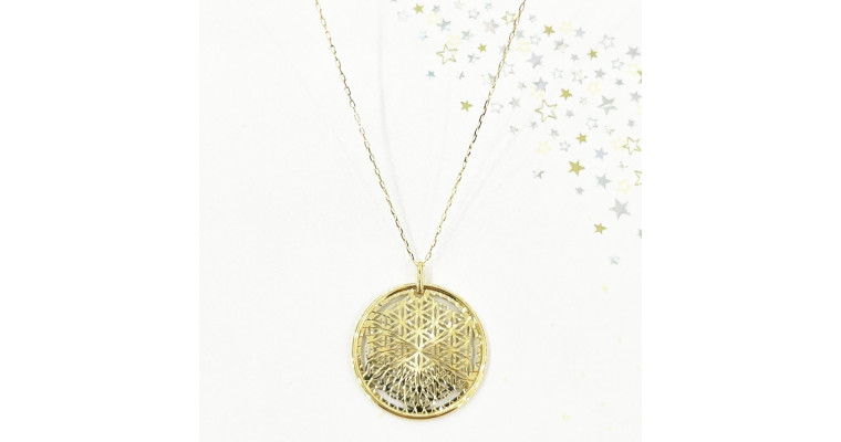 K18ネックレス（ Flower of Life ) 